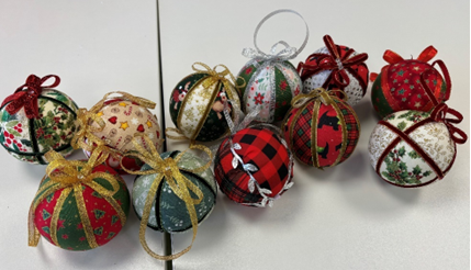 Quilted Christmas Baubles