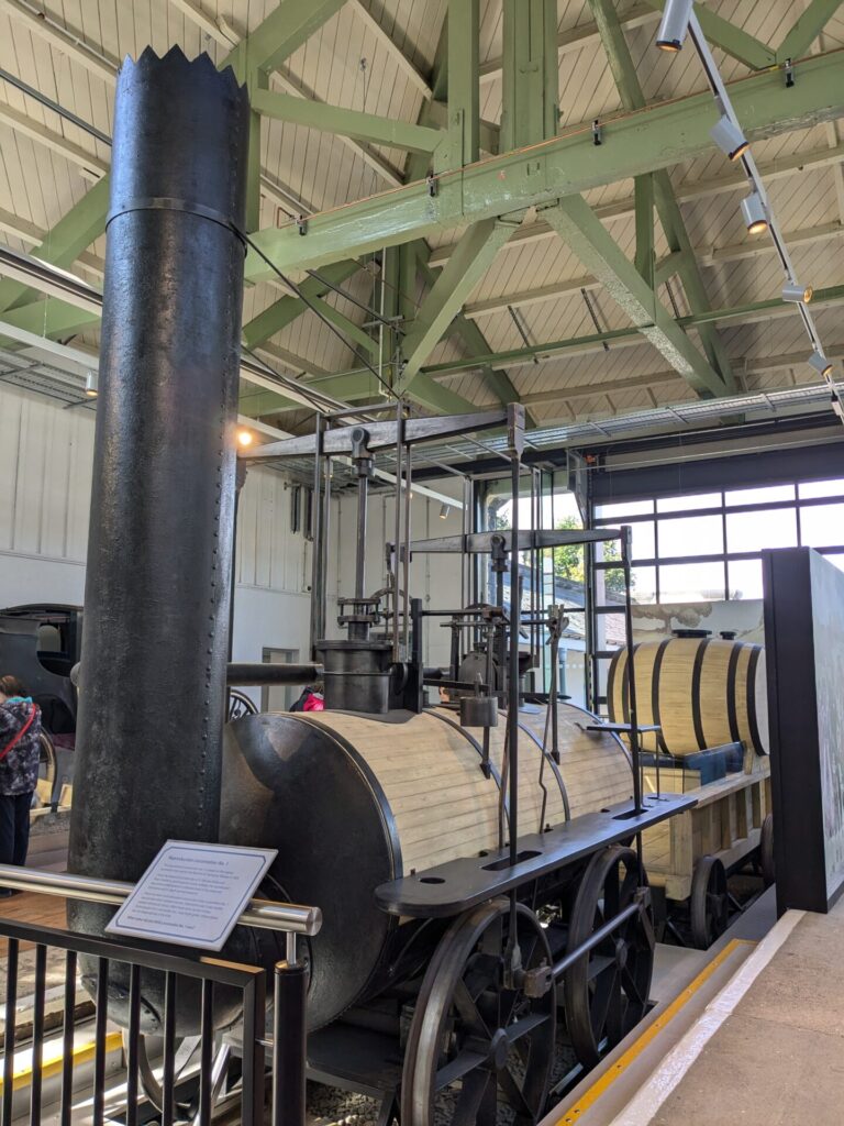 Replica of Locomotion No. 1 at Hopetown