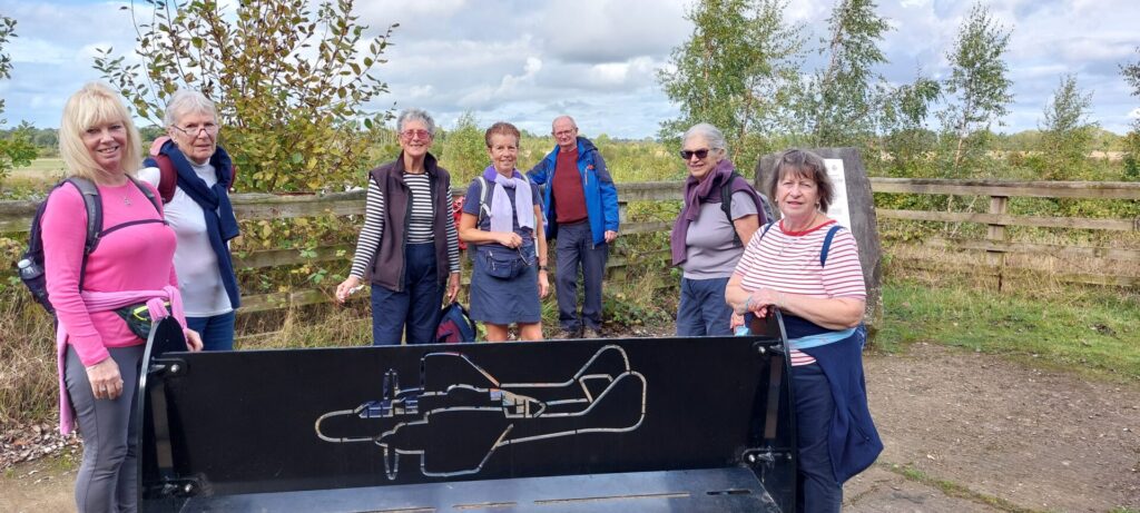 Walking group at Scorton Lakes