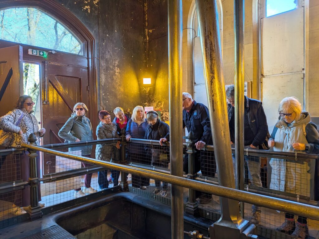 u3a members inside the Pumping station