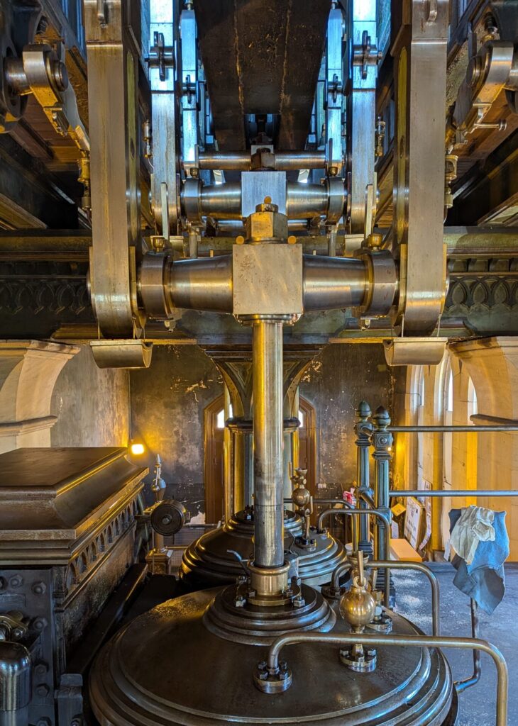 Inside the pumping station